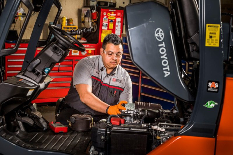 certified forklift technician