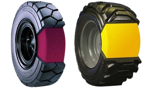 foam fill tires graphic